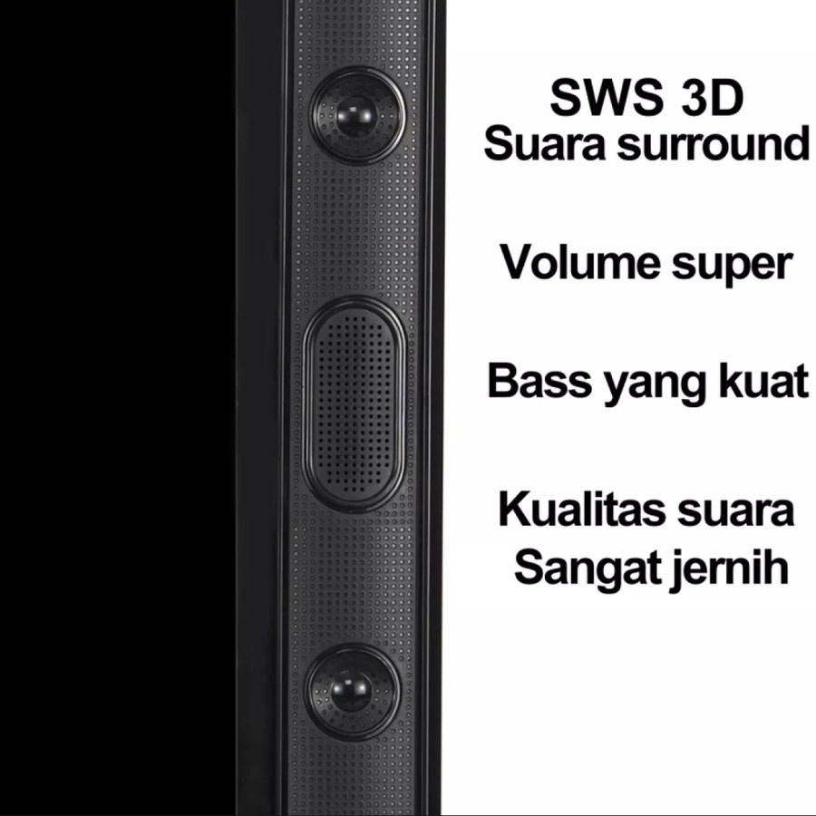 LED TV 24 INCH SPEAKER SUPPORT HDMI VGA AV DAN USB GARANSI RESMI 1TAHUN