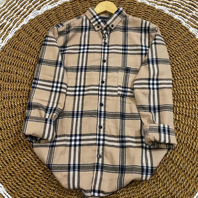 KEMEJA FLANEL WANITA | KEMEJA FLANEL PRIA | KEMEJA FLANEL LENGAN PANJANG | FLANEL WANITA | FLANEL PRIA | KEMEJA FLANEL KOTAK-KOTAK | KEMEJA DISTRO | KEMEJA KOTAK KOTAK TERBARU 2022-Camell