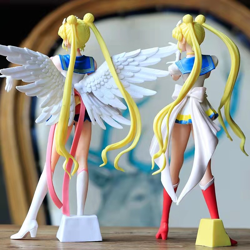 Ornamen Desain Big Sailor Moon Dengan Sayap Malaikat Ukuran 23cm