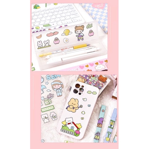 1pc Sticker Deco Tumblr handphone scrapbooking book journal diy craft sticker lucu Momo Sticker
