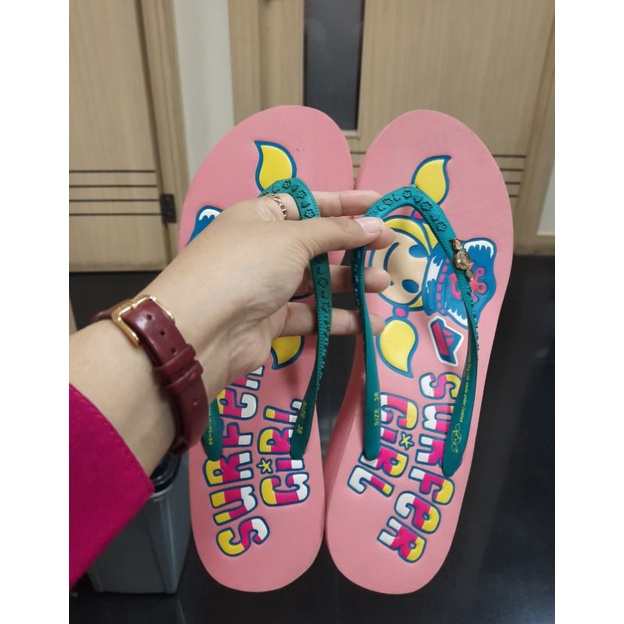 New - Sandal wedges surfer girl ori