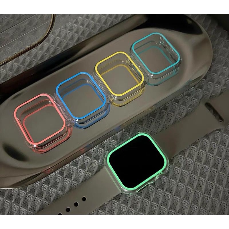 IWATCH COVER GLOW CLEAR CASE SERIES 1 2 3 4 5 6  7 8 SE ULTRA / WATCH BUMPER 38mm 40mm 41mm 42mm 44mm 45mm 49mm