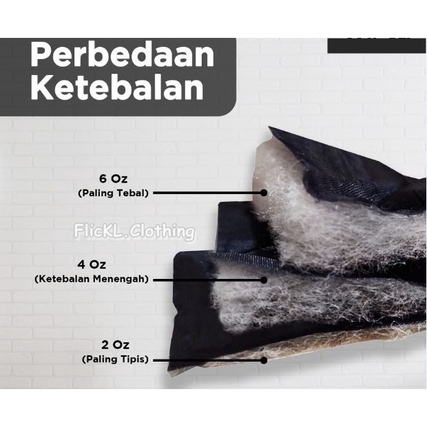 Bahan Kain Quilting Dakron Parasut Quilting Padding Parasit Quilting Dakron Hitam 2oz 3oz 4oz 6oz