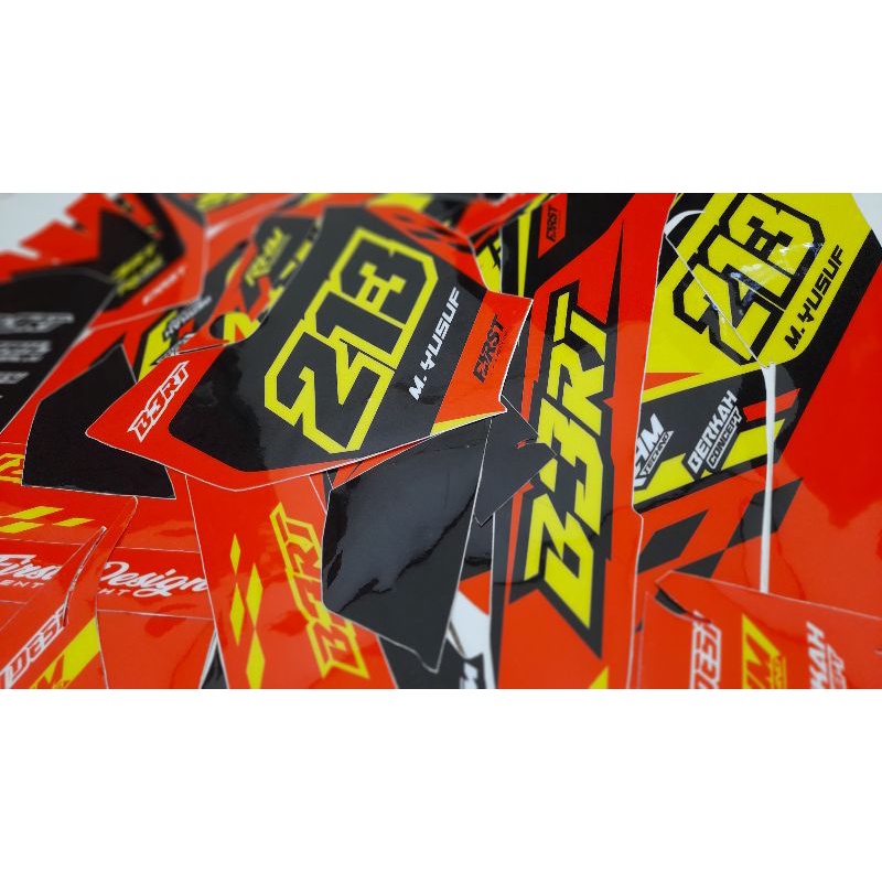 Decal ktm yz kx crf husqvarna klx gasgas kusus decal premium dan medium (decal tebal supergloss)