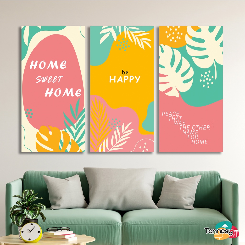 HIASAN DINDING WALL DECOR PAJANGAN POSTER DEKORASI KAMAR RUMAH HELAI DAUN LEAF