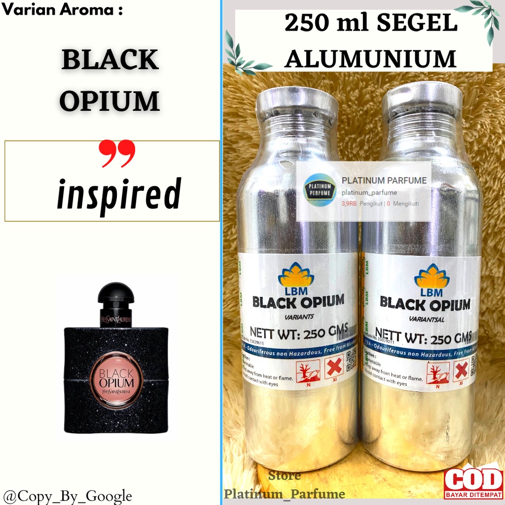 mixv0- Parfum OPIUM BLACK 250 ML ORIGINAL LBM / Parfum Pria Tahan Lama / Parfum Black Opium /