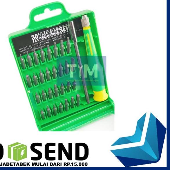 (TEKIRO) Obeng Set Presisi 30 pcs