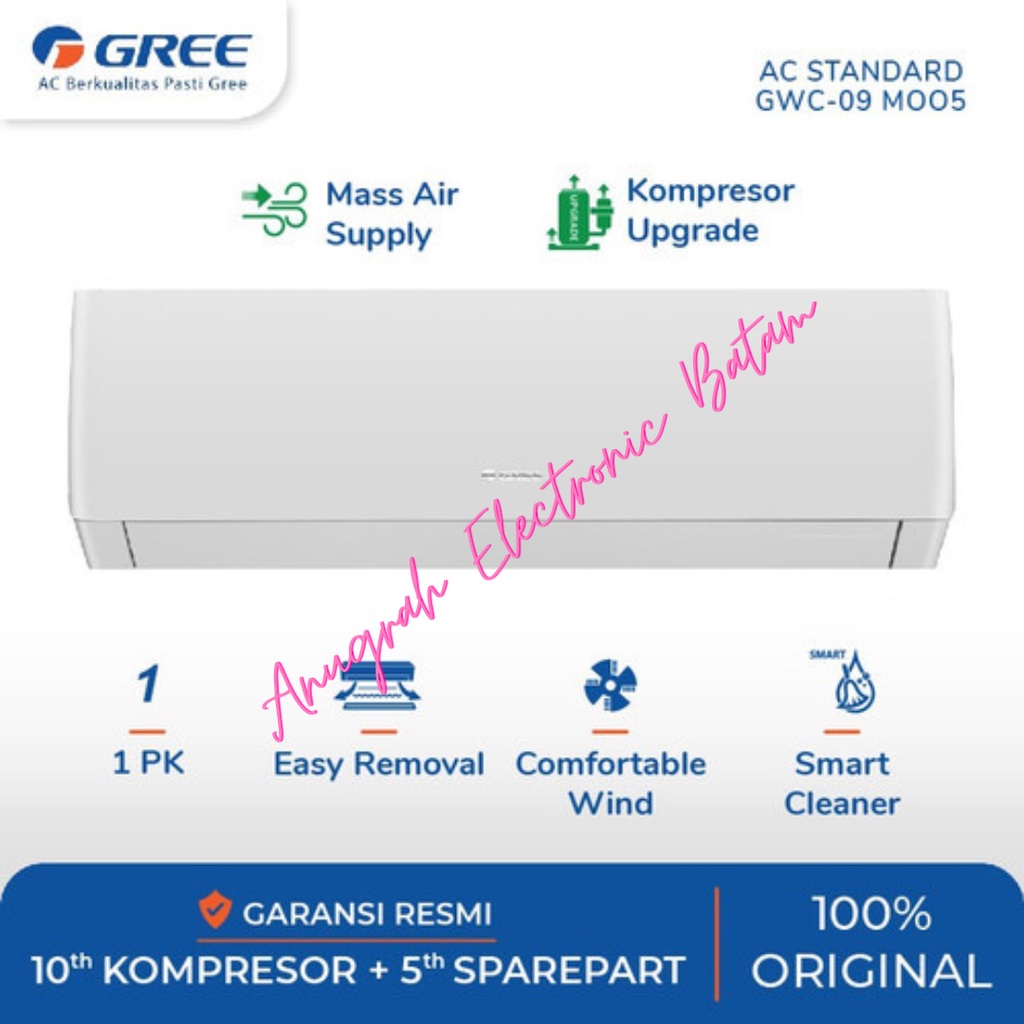 AC Gree 1 PK R32 GWC09MOO5 / GWC 09 MOO5 BATAM