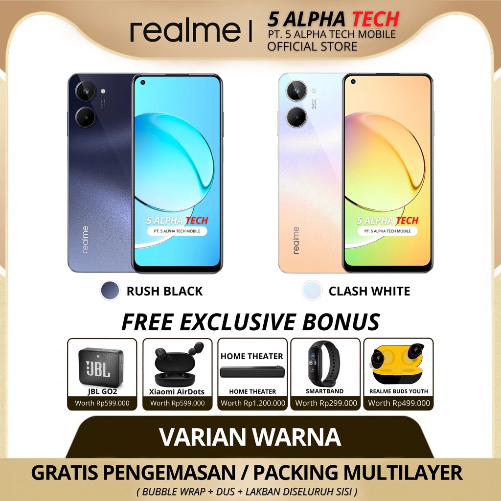 REALME 10 16/256GB ( 8GB + 8GB EXTENDED RAM ) GARANSI RESMI REALME