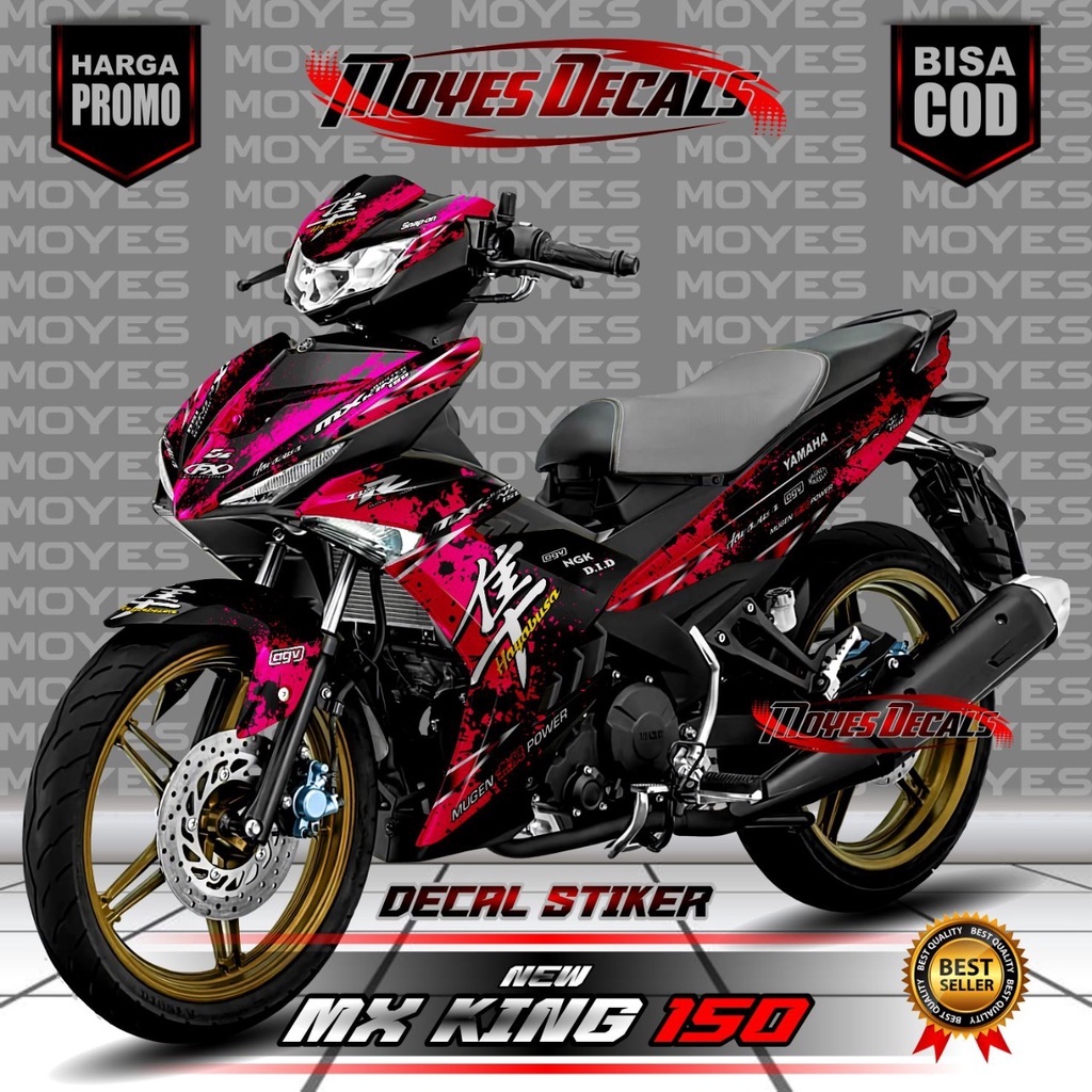 (FROMO COD )Decal Mx King New 150 Full body - Stiker Yamaha Mx King New 150 Full body - Decal Motor 