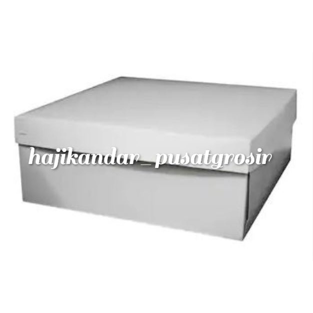 

SEDANG PROMO!!!!Dus Snack/Dus Nasi Polos Warna Putih Uk. 18 x 18 x 7/310 PURA ( ECER/PER PCS )