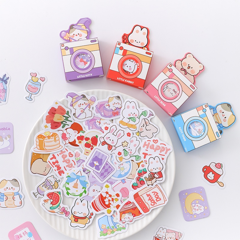 

Stiker Kertas Motif Kartun / Stiker Lucu Scrapbook / Journaling Sticker