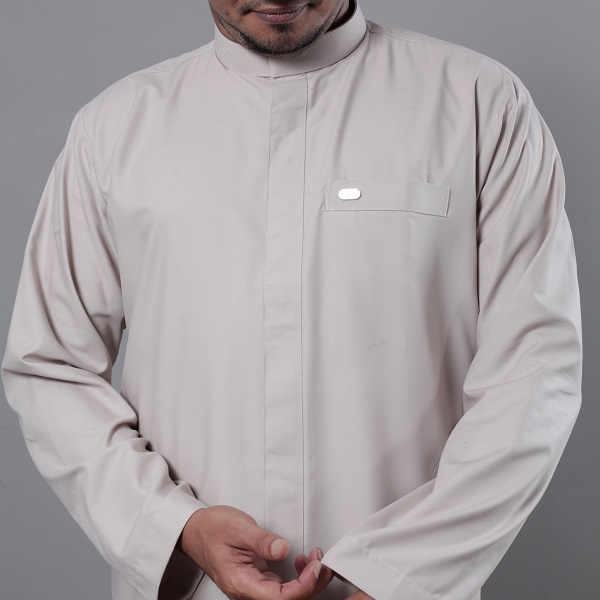 BAJU KOKO QH-2 QORI APPAREL KERAH GAMIS LENGAN PANJANG NON MANSET TERBARU MODERN