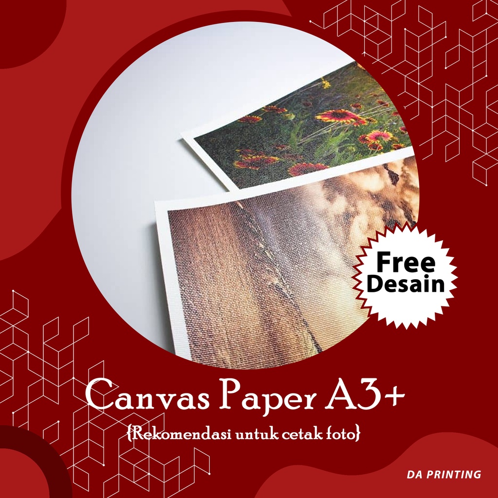 

[DA PRINTING] Cetak Foto Canvas/Canvas Paper A3+/ Kertas Foto