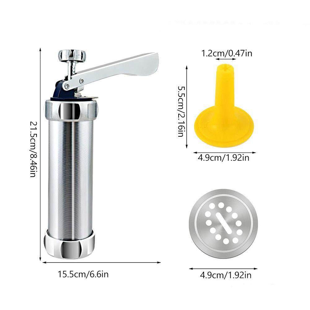 Preva Cookie Press Gun Kit DIY Dekorasi Dessert Dengan 20disk4 Pembuatan Kue Kering Tip Cookie