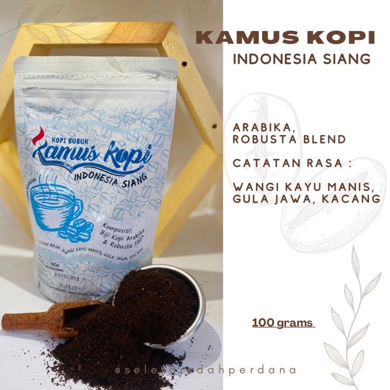 kopi bubuk Kamus kopi pagi / petang / siang 100 gram