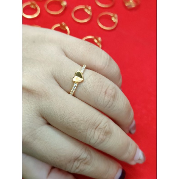 CINCIN LOVE PERAK 925 ASLI LAPIS MAS 24K