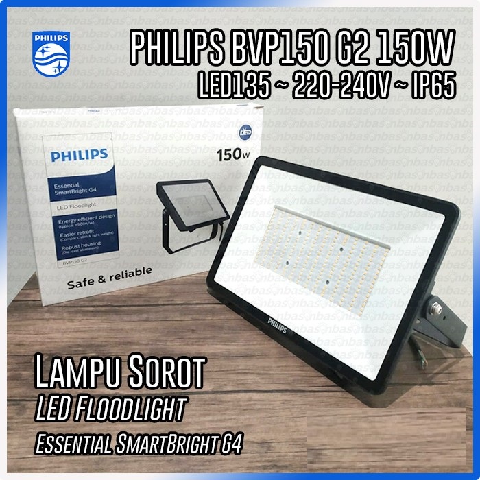 Kap Lampu Sorot PHILIPS BVP150 G2 150w 150 Watt Floodlight Floodled