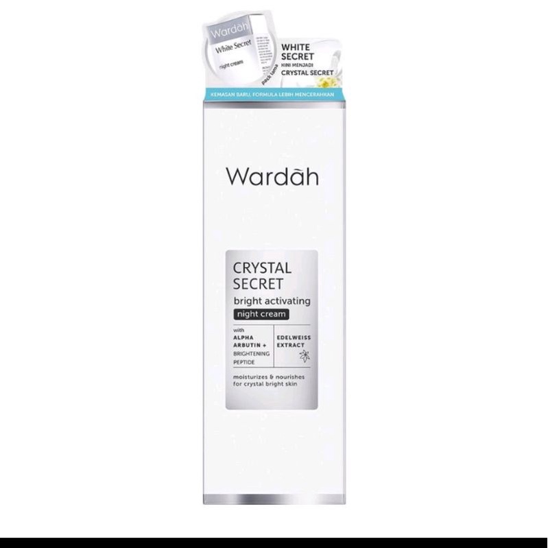 Wardah White Crystal Secret Day / Night Cream 17ml Tampa kotak