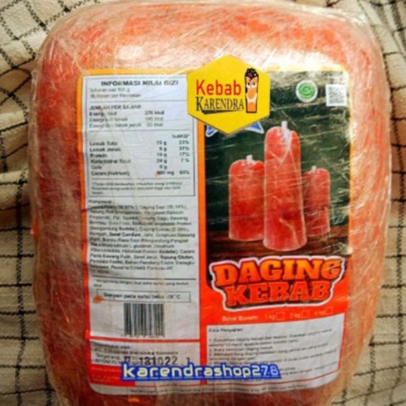 

Daging Kebab Sapi Mentah 250gr Murah, Enak, Wangi, Halal