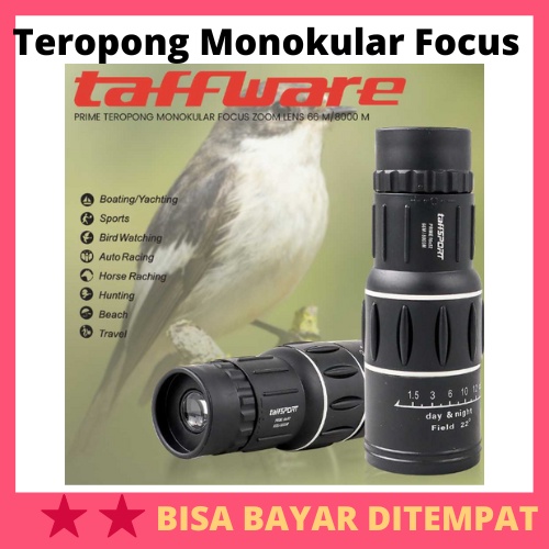Teropong Monokular Focus Zoom Lens 66 M/8000 M / Teropong Monokular Monoculer Monocular Pembesar Zoo