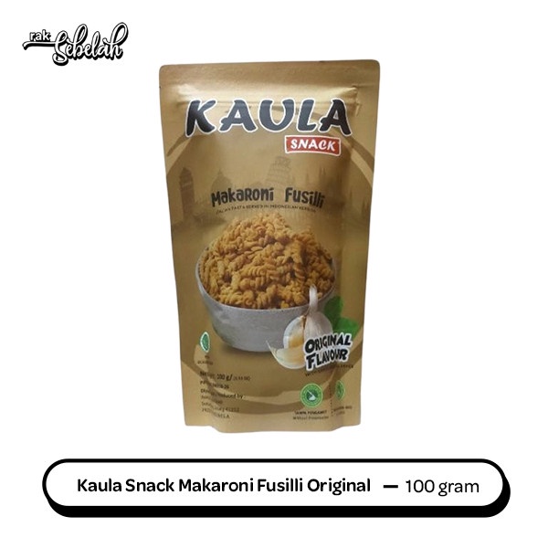 

Kaula Snack Makaroni Fusilli Original 90gr - Macaroni No MSG | Tanpa Pengawet