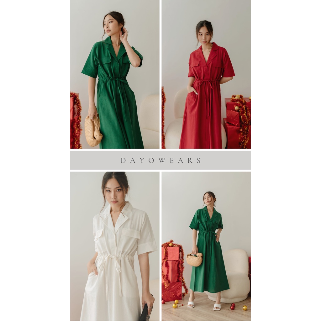 ALICE DRESS | DRES WANITA | CHRISTMAS EDITION | DRESS PANJANG WANITA | DRESS NATAL | DRESS IMLEK | B