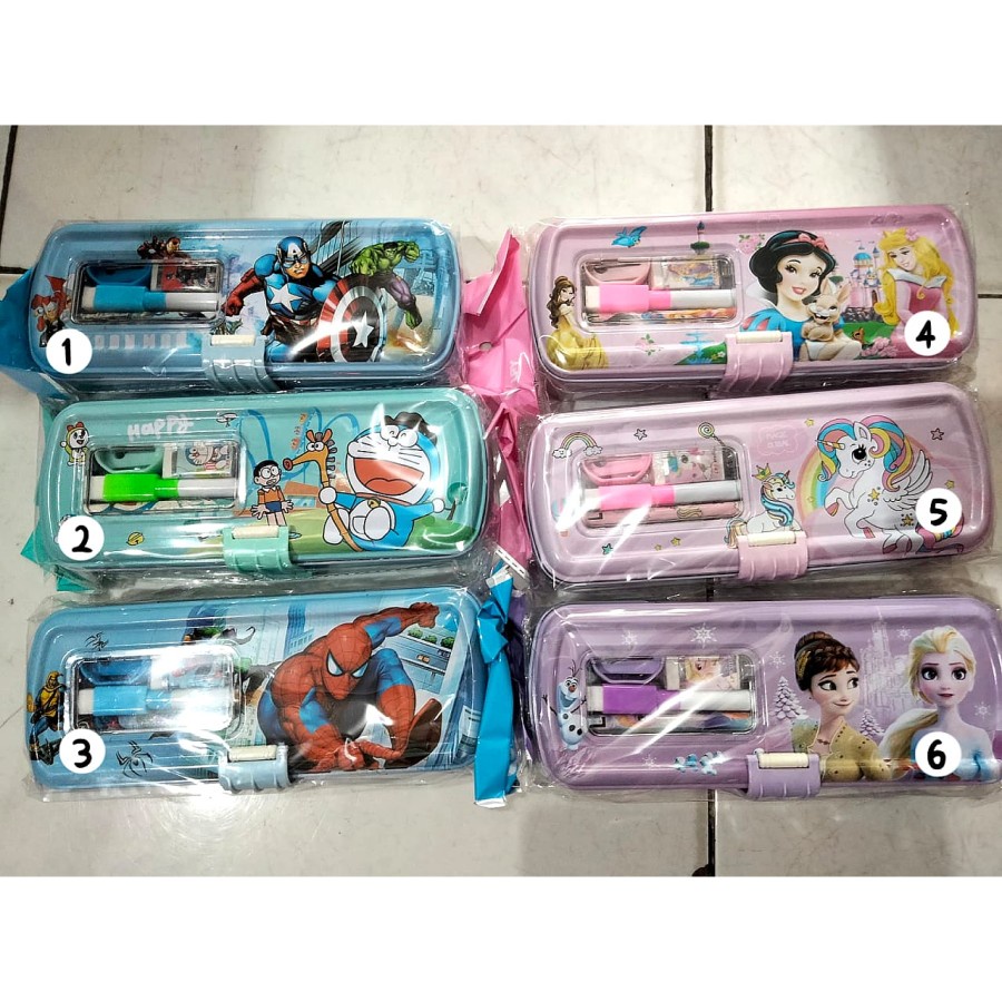 

Kotak/Tempat Pensil Kaleng Set 3 Susun
