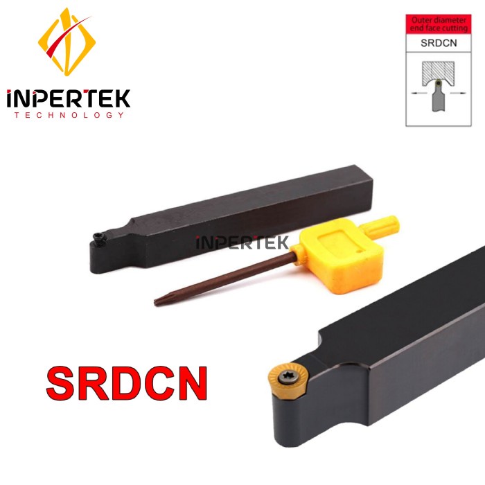 SRDCN 1616 10 Holder Bubut Insert RCKT 10 Pahat Radius Netral Luar