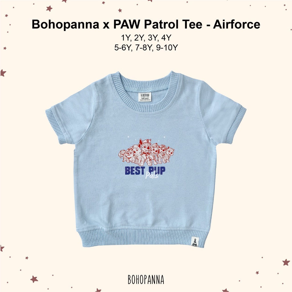 BOHOPANNA X PAW PATROL Tee - Kaos Anak 1-6 tahun