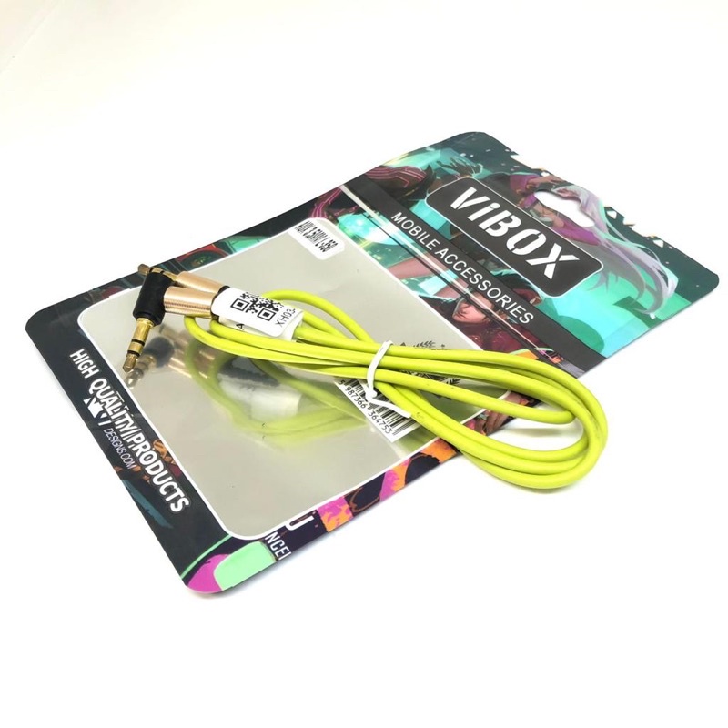 Kabel rubber aux-in  L-350 Jack 3.5mm 100cm metal  audio original  hifi sound  Promo Sen