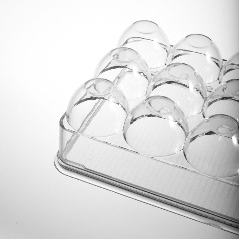 【 ELEGANT 】 Kotak Penyimpanan Telur Bahan Plastik Kokoh BPA-Free Dengan Tutup Kedap Udara Untuk Organizer Kulkas Fridge