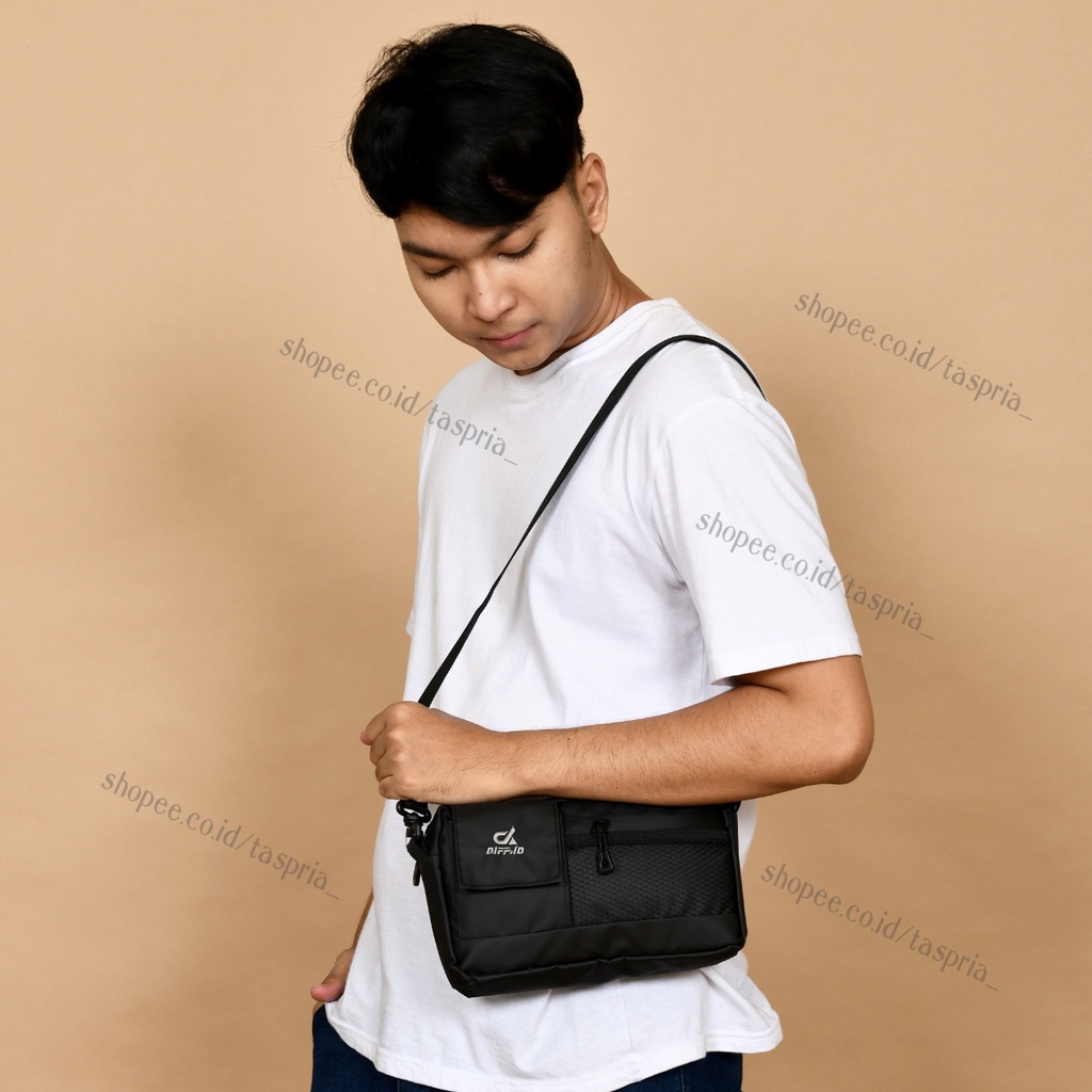 Diff.id - Tas Selempang Pria LEXUS Sling Bag Clutch Bag Cowok Waterproof Hand Bag Anti Air Sling Bag Kulit Waistbag Terbaru