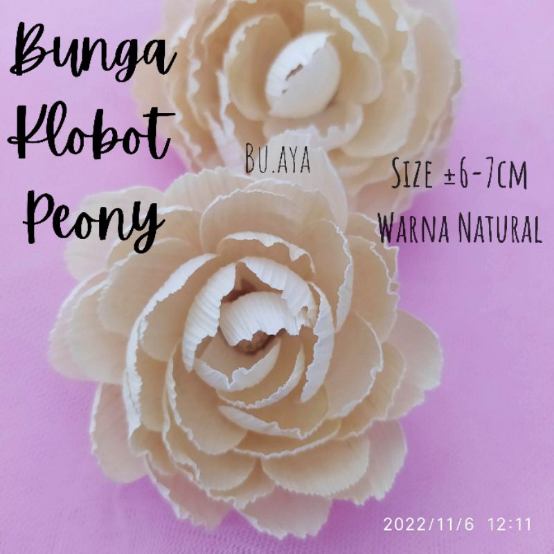 Bunga Kulit Jagung Peony Bunga klobot / Bunga Mahar Rustik