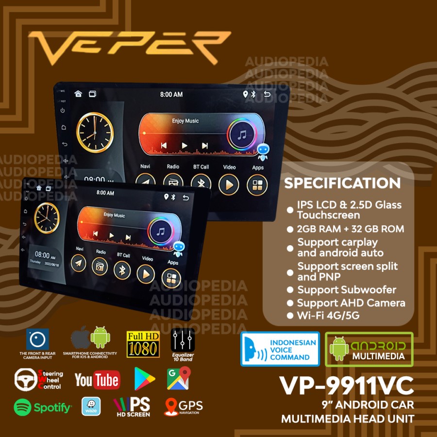 VEPER VP-9911 VC 9” Android Car Multimedia Head Unit