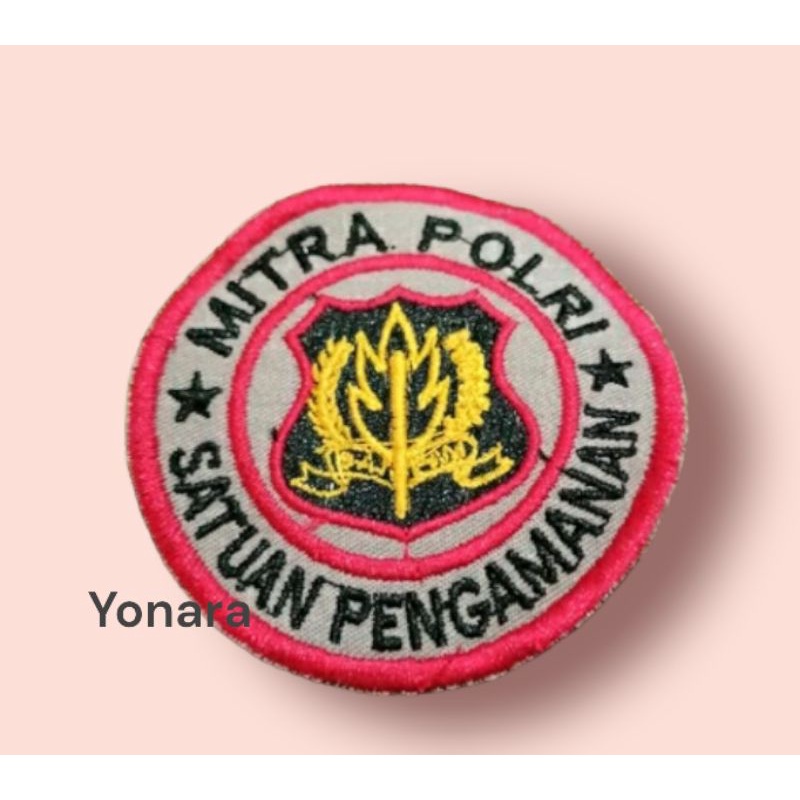 Bet Bordir Atribut Mitra Polri Satpam