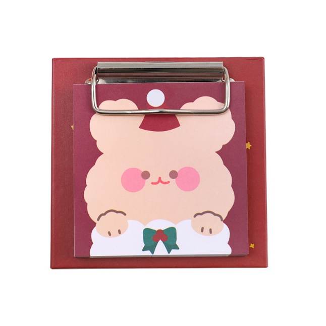 

J2 - Papan sticky notes natal christmas Board clip santa clause