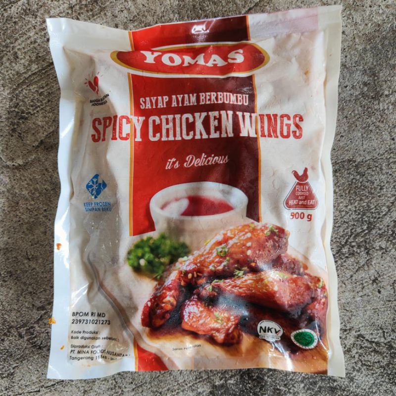 

YOMAS SPICY CHICKEN WINGS 500g