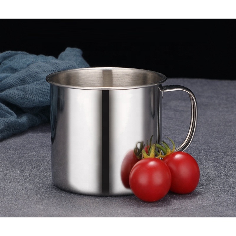 Cangkir Mug Mini Stainless 7cm 7 cm Gelas Cangkir Kopi Teh Cafe Tebal