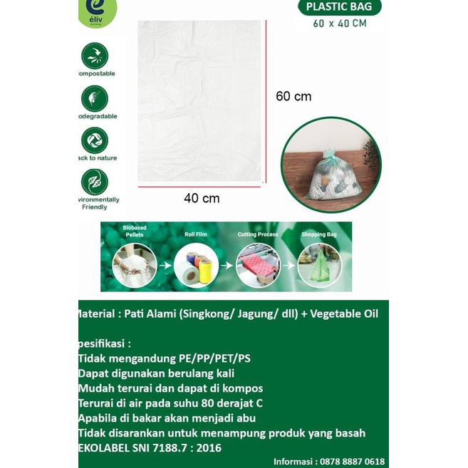

Kantong Plastik Singkong (Large)- Kantong Biodegradable - Tote Bag