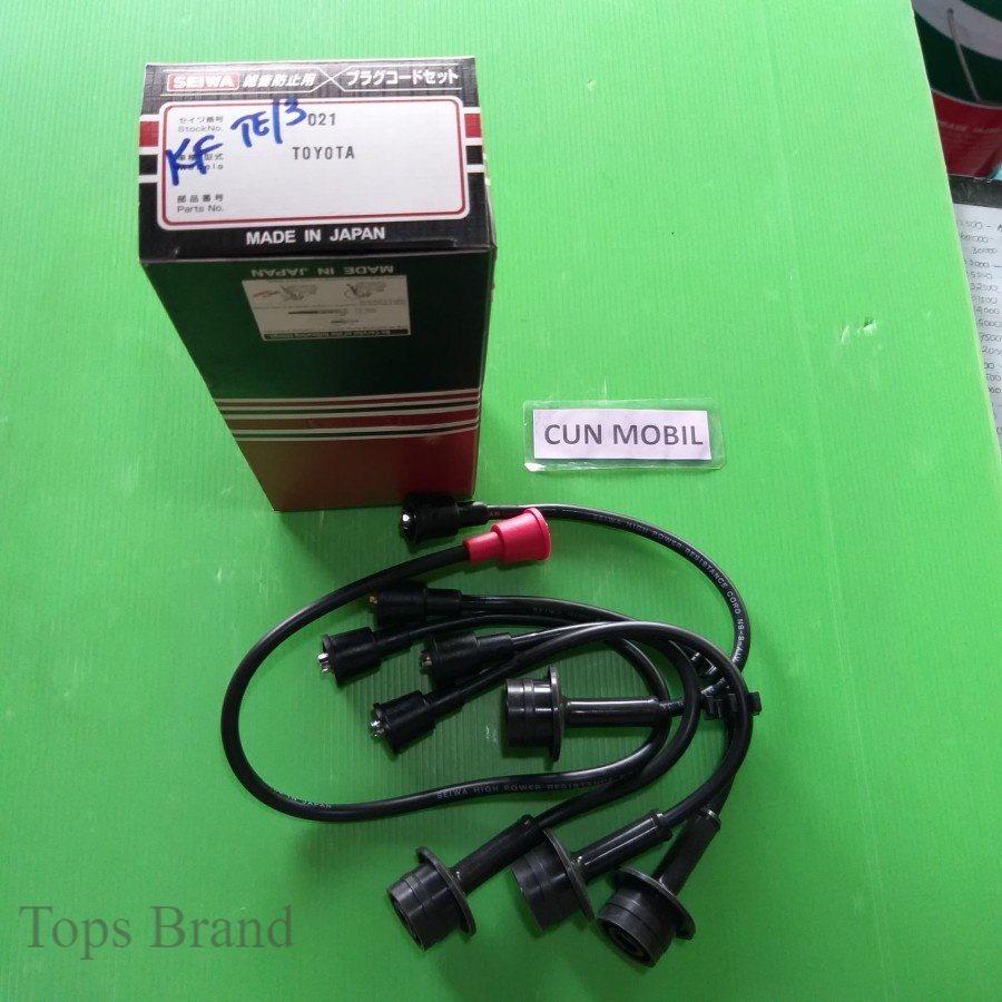 Topsbrand Kabel busi Kijang 3K,4K,5K,7K Kapsul merk Seiwa made in Jepang (021) -kabel mobil kabel 24