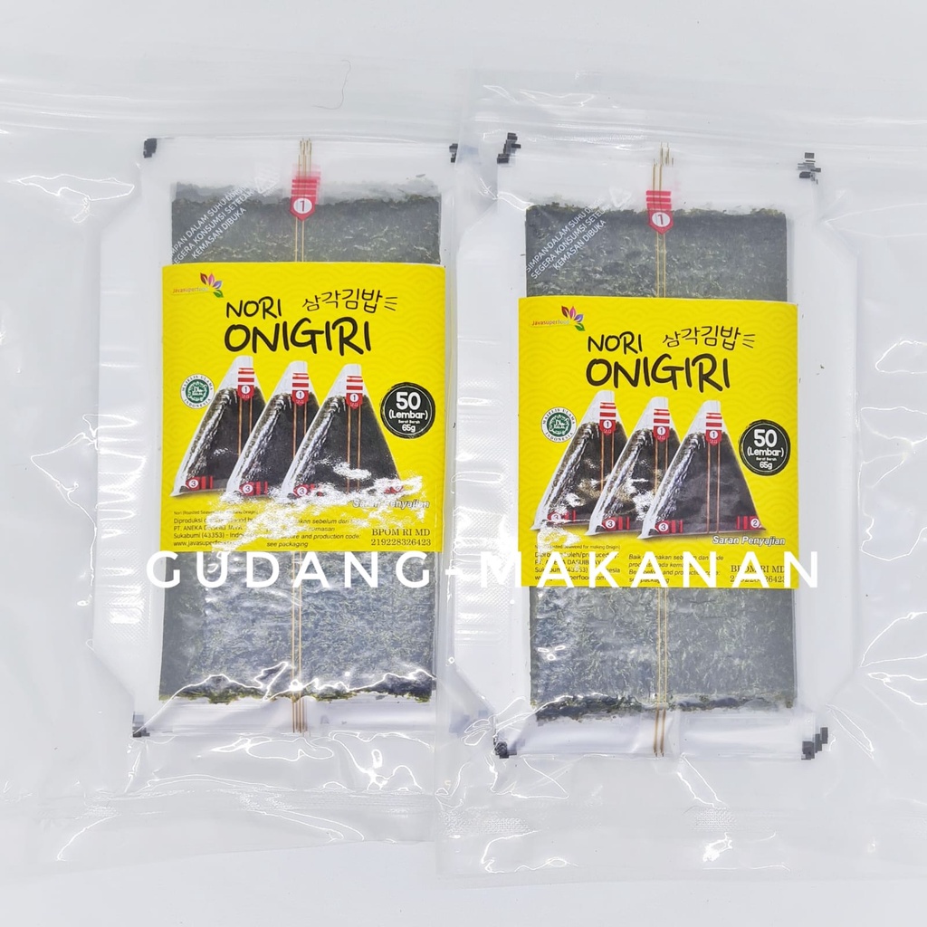 Nori Triangle Onigiri Sushi Nori Wrapper Rumput laut 50lbr