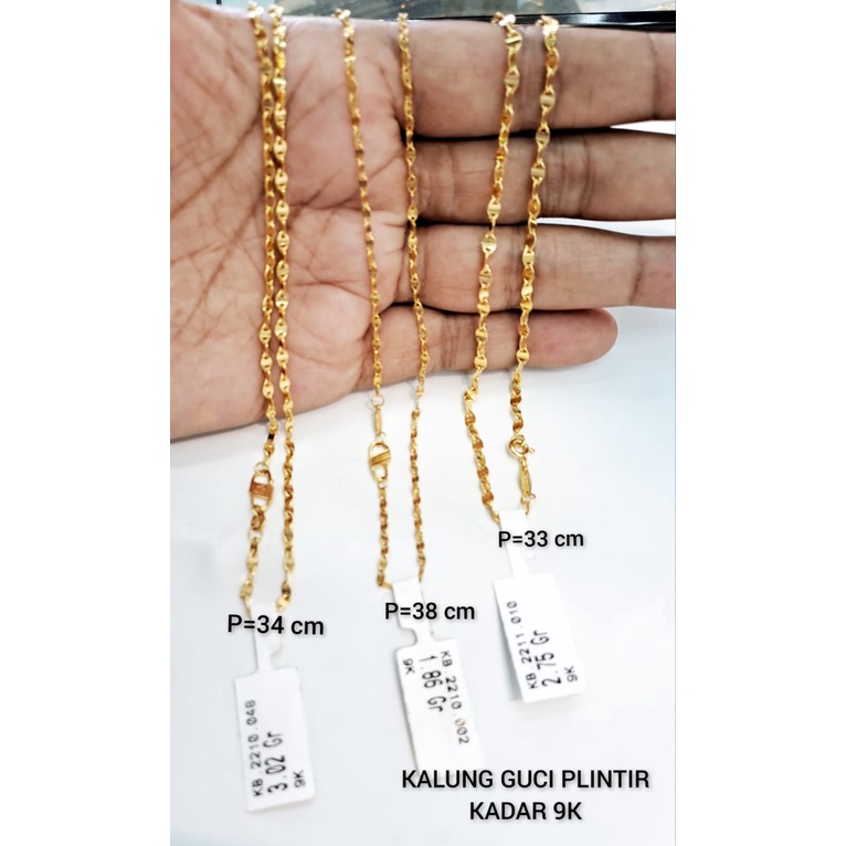 Kalung pendek variasi kadar 420/9karat