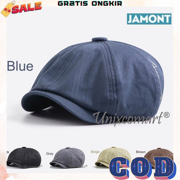 Topi Baret Pria Kekinian Terbaru Topi Cowok Baret Kasual Import Topi Pria Dewasa Murah Pelukis Bucke