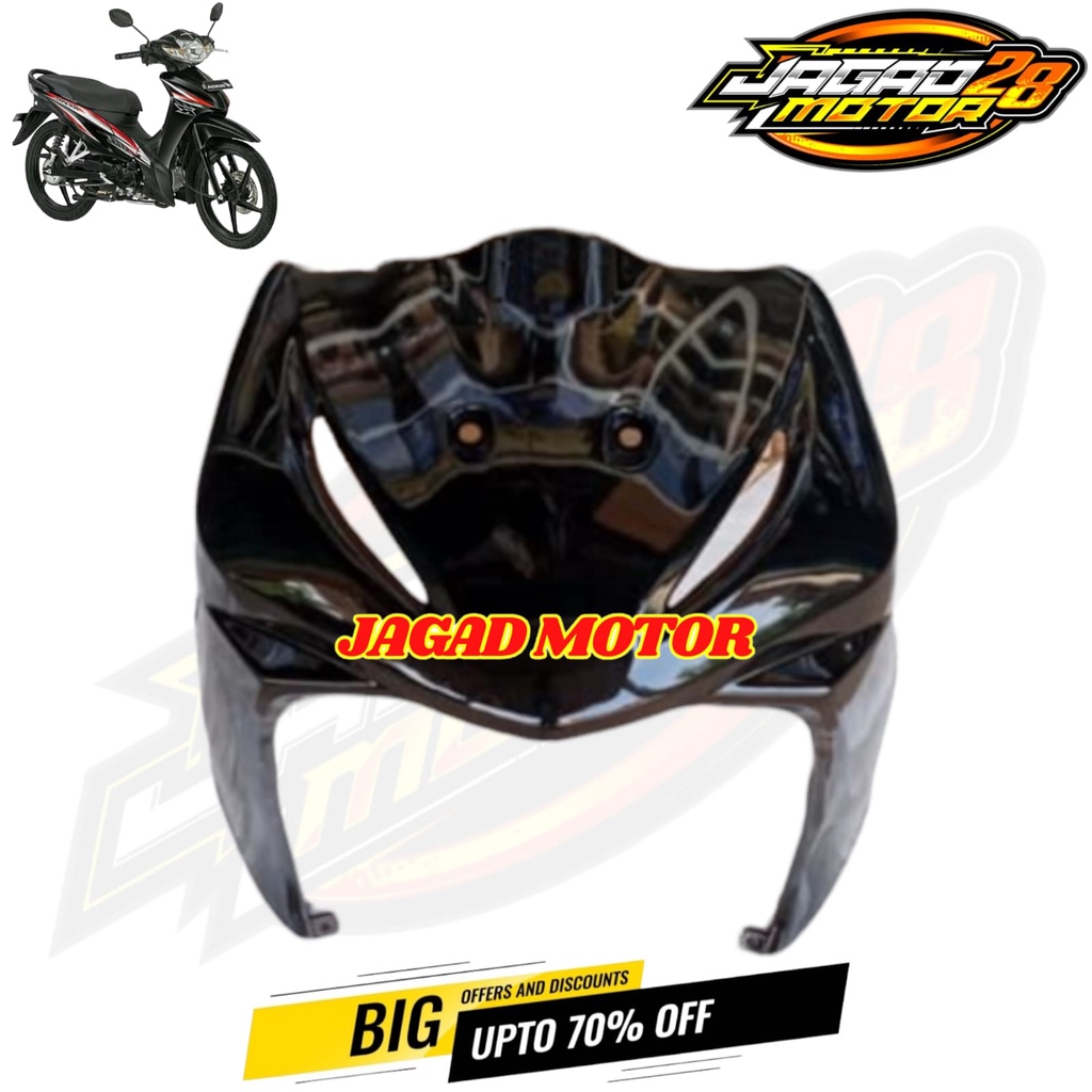 Tameng Depan Honda Revo Absolute Hitam / Dasi Depan Honda Revo Absolute Hitam / Tameng Dasi Panel Dada Cover Body Depan Honda Revo Absolute Hitam