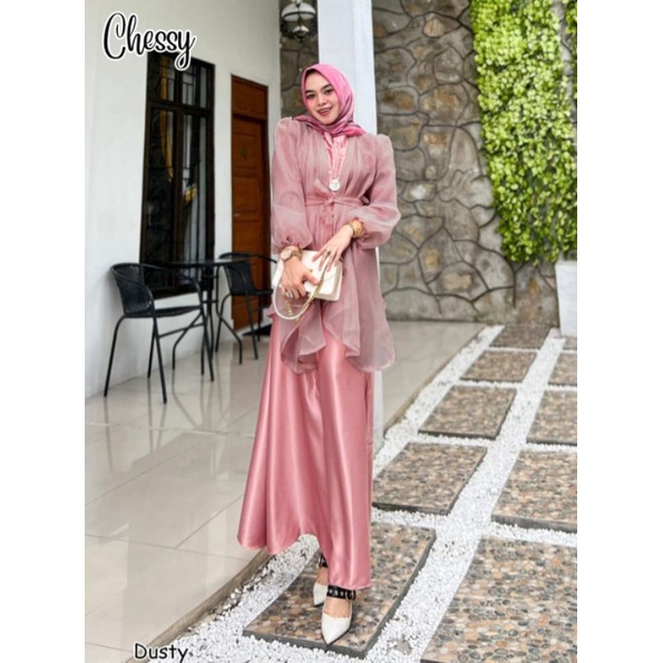 CHESSY gamis pesta muslimah gamis kondangan mewah bridemaid gaun wisuda