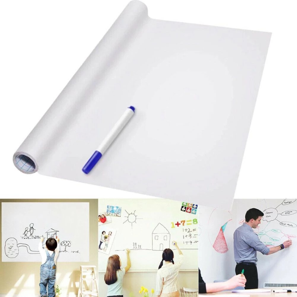 

Stiker Dinding Papan Tulis Flexible Whiteboard 200 x 45 cm