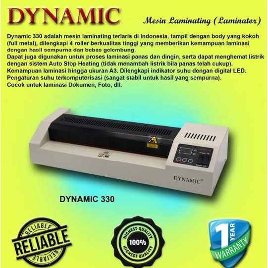 Mesin Laminating DYNAMIC 330 Mesin Laminating Dynamic-330 LED