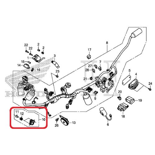 SENSOR KEMIRINGAN SENSOR ASSY BANK ANGLE CRF 150L 35160-KRE-G01 ASLI ORIGINAL AHM HGP HONDA