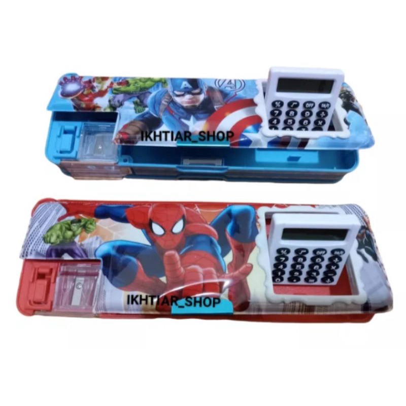 

KOTAK PENSIL COWOK/KOTAK PENSIL MAGNET KALKULATOR +RAUTAN